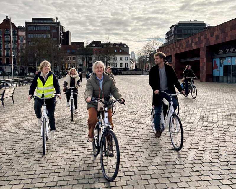 Antwerp: City Highlights Guided Bike Tour - Antwerp Cathedral and the historic center
