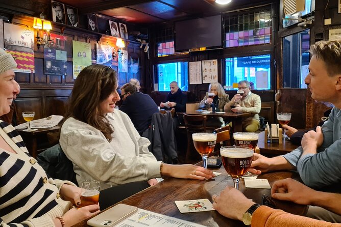 Antwerp Pub Crawl - Oude Koornmarkt and Tram 3: a relaxed stop before the route widens