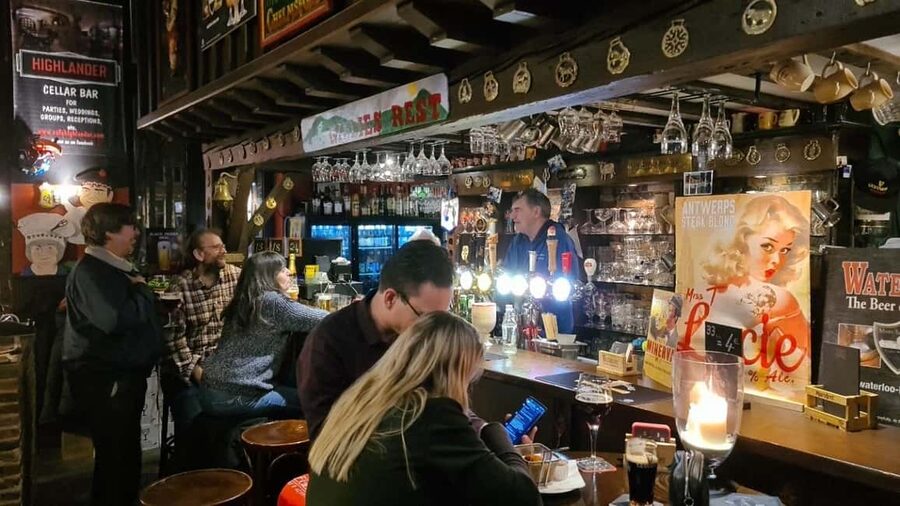 Antwerp: Pub Crawl in the Historical City - The first stop and the Antwerpse Brouwcompagnie option