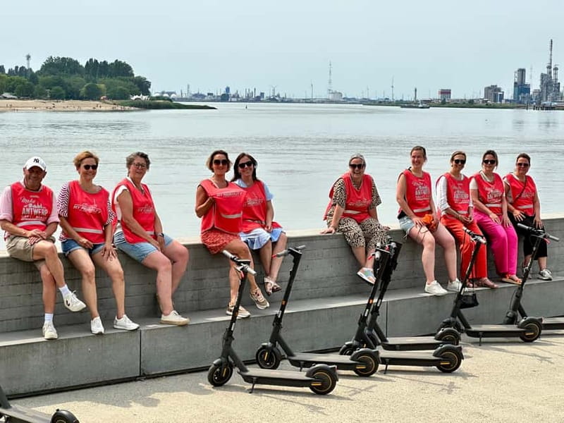 Antwerp: The Big Five City Highlights E-kickscooter Tour - Following the Scheldt River