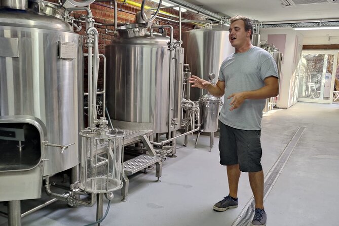 Beer & Chocolate Tasting in a Brewery-Distillery - A co-founder introduces the brewery-distillery