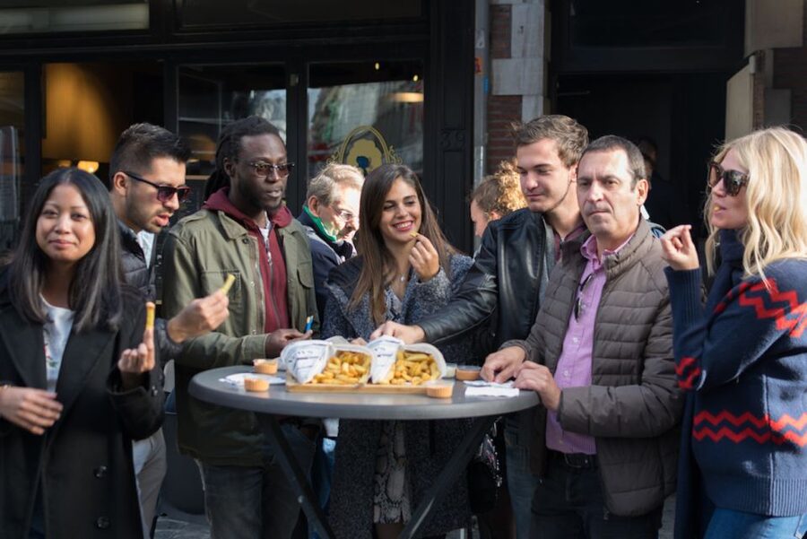 Brussels: Belgian Chocolate, Beer, and Fries Tasting Tour - Spontaneously fermented beers in a Brussels bar