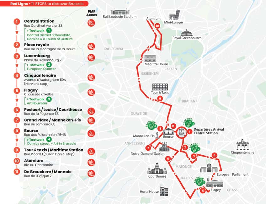 Brussels: Hop-On Hop-Off Bus Tour - Stop 1: Central Station and the city center