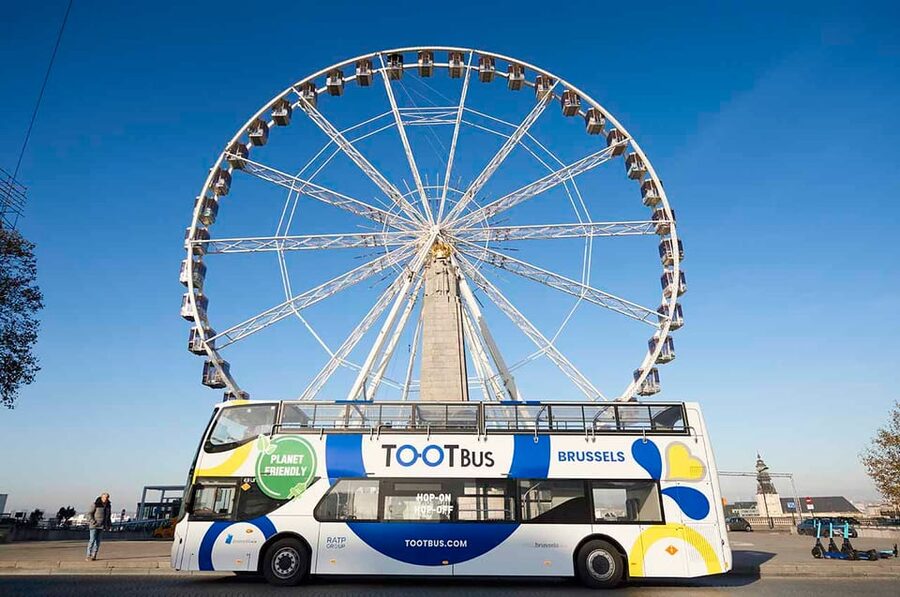 Brussels: Hop-On Hop-Off Bus Tour& Belgian Beer World Museum - Tour & Taxis, the Atomium, and De Brouckère