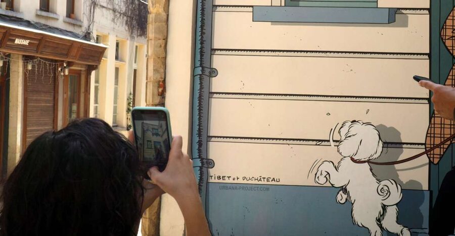 Brussels: The comic book walls walking tour - Finding Brussels’ first comic wall from 1991