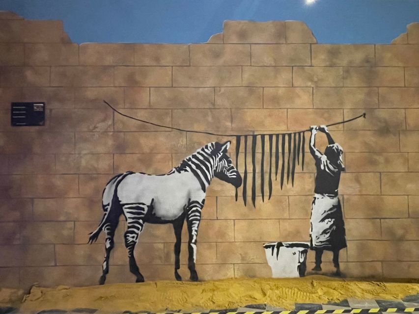 Brussels: The World of Banksy Museum Permanent Exhibition - Full-size murals make the biggest impression