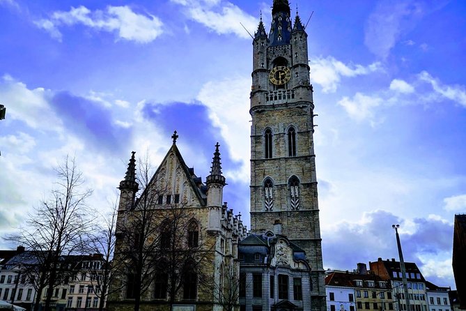 Day trip to Ghent and Atomium from Brussels - Ghent’s bell tower and the dragon above it