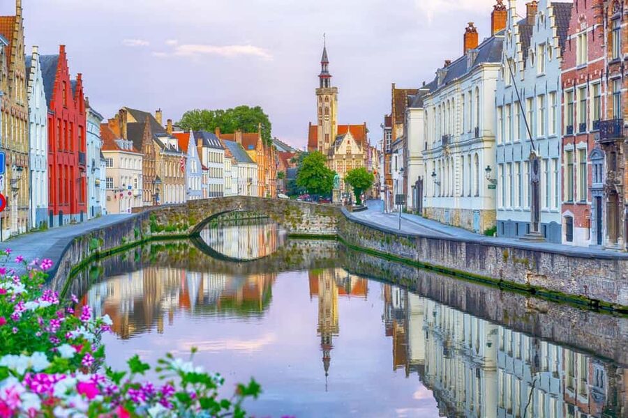 From Amsterdam: Bruges Full-Day Tour - The coach ride across the border