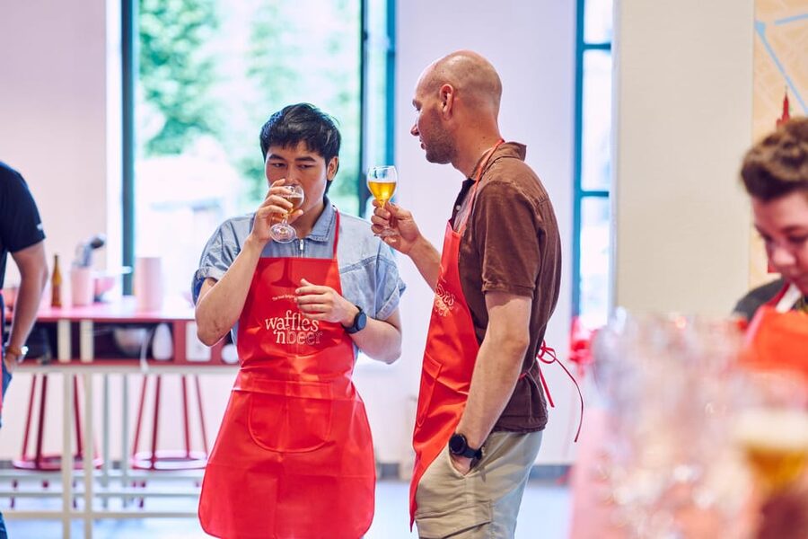 Ghent: Belgian Waffle-Making Workshop with Beer Tasting - Toppings: sweet, familiar, and plentiful