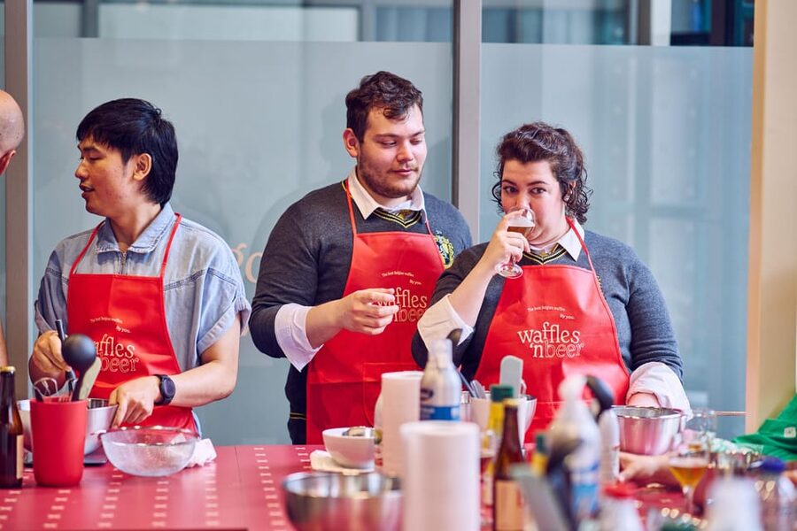 Ghent: Belgian Waffle-Making Workshop with Beer Tasting - The hosts make the difference
