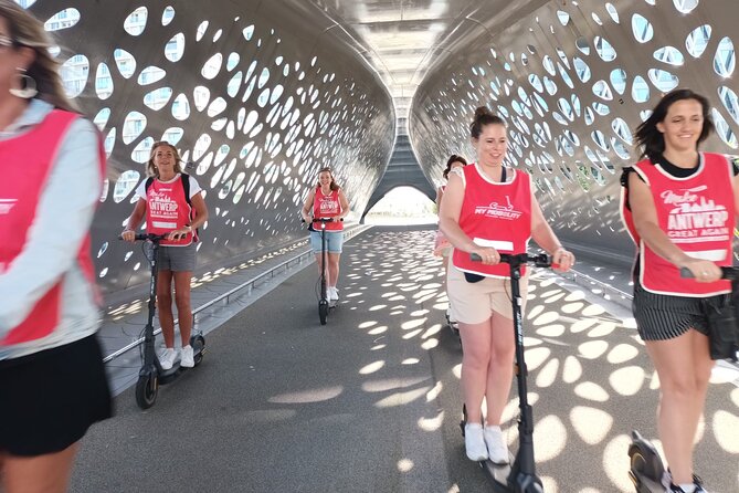 Guided E-kickscooter tour: The big five of Antwerp - Along the Scheldt Docks South