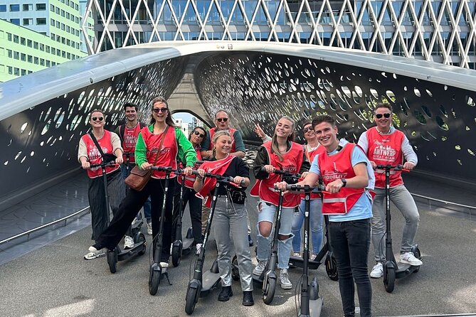 Guided E-kickscooter tour: The big five of Antwerp - The Port House and Zaha Hadid’s bold design
