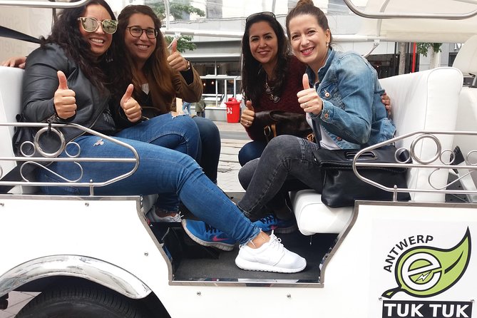 TukTuk Tour through historic Antwerp 2.5h - Het Steen and the Scheldt view